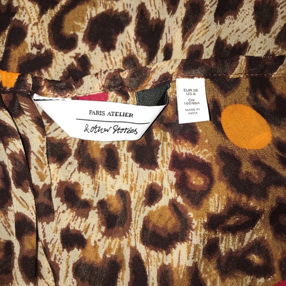 & Other Stories Leopard Dot Kaftan Dress - Picture 8 of 8